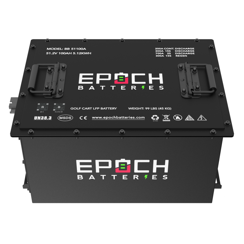 48V 100Ah (Yamaha) Lithium (LiFePO4) Golf Cart Battery - Complete Kit