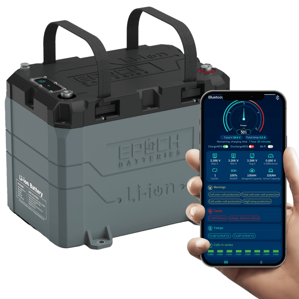 24V 50Ah | Heated & Bluetooth | LiFePO4 Battery